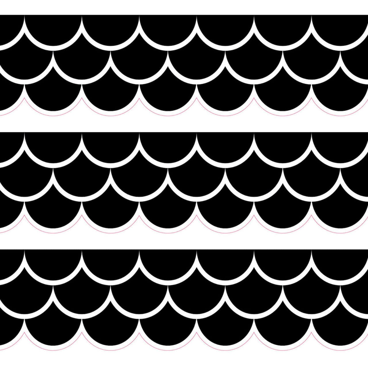 Creative Teaching Press® Black Scallops EZ Border™ Set